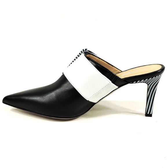 ALESSANDRO DI MARIA LEATHER SUMMER MULES - Picture 4 of 8
